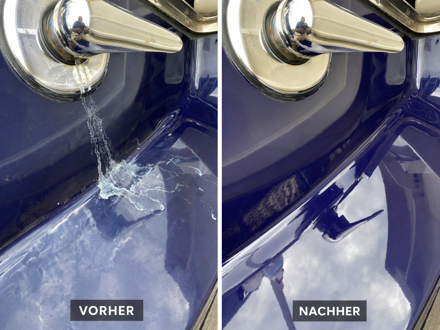 Navy Topcoat — Defektkorrektur
